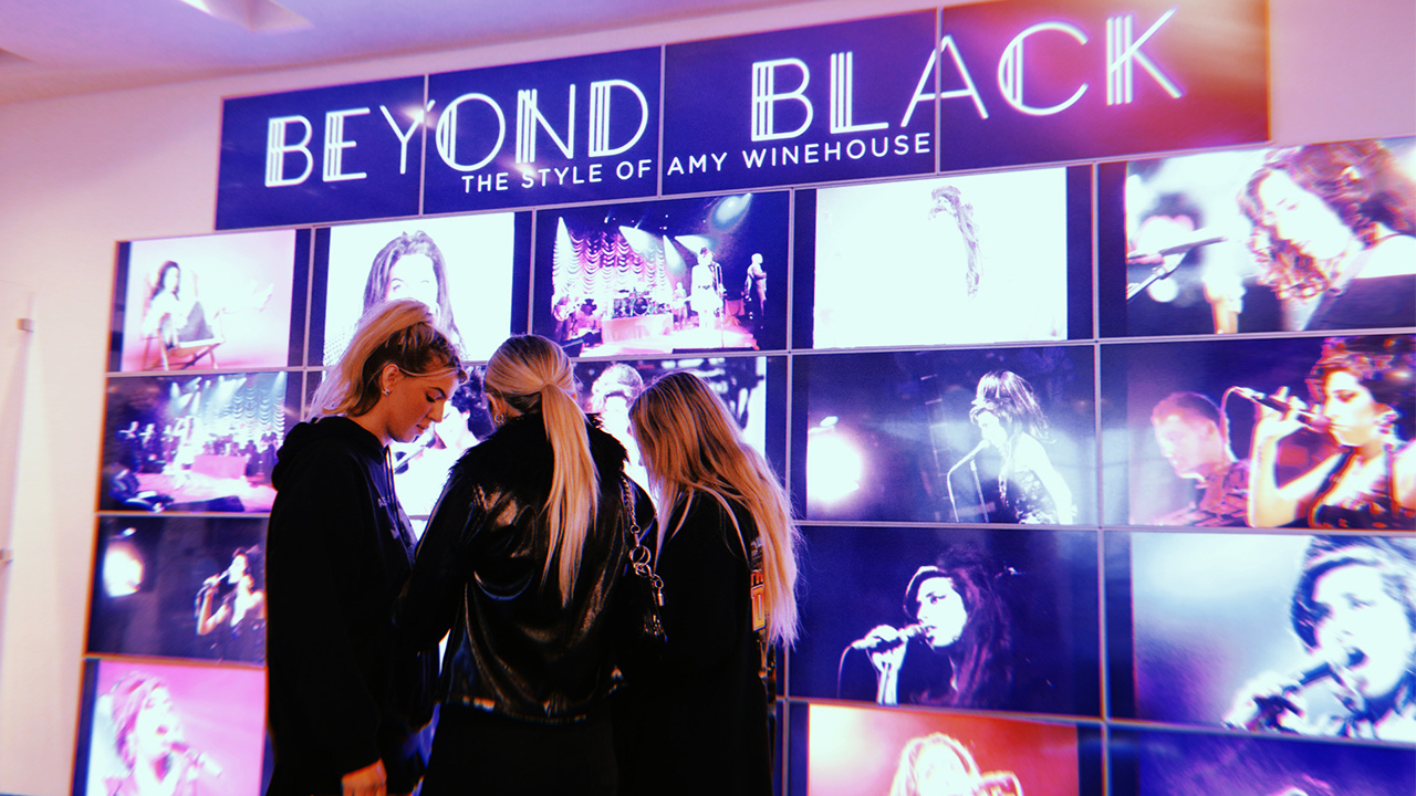 Visual Communications Students Tour Beyond Black The Style of Amy Winehouse at GRAMMY Museum