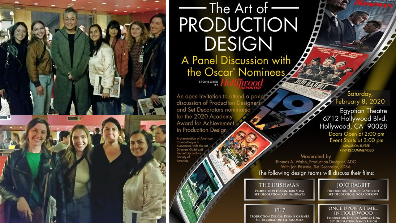 ESDD Students Attend Panel Discussion With Oscar Nominees in Production Design