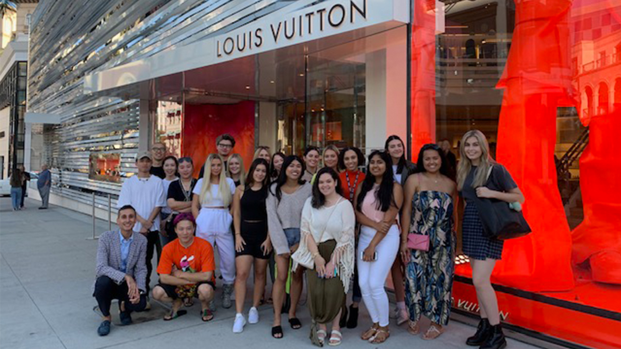 Merchandising Students Tour Louis Vuitton X Exhibit and Beverly Hills Flagship Store