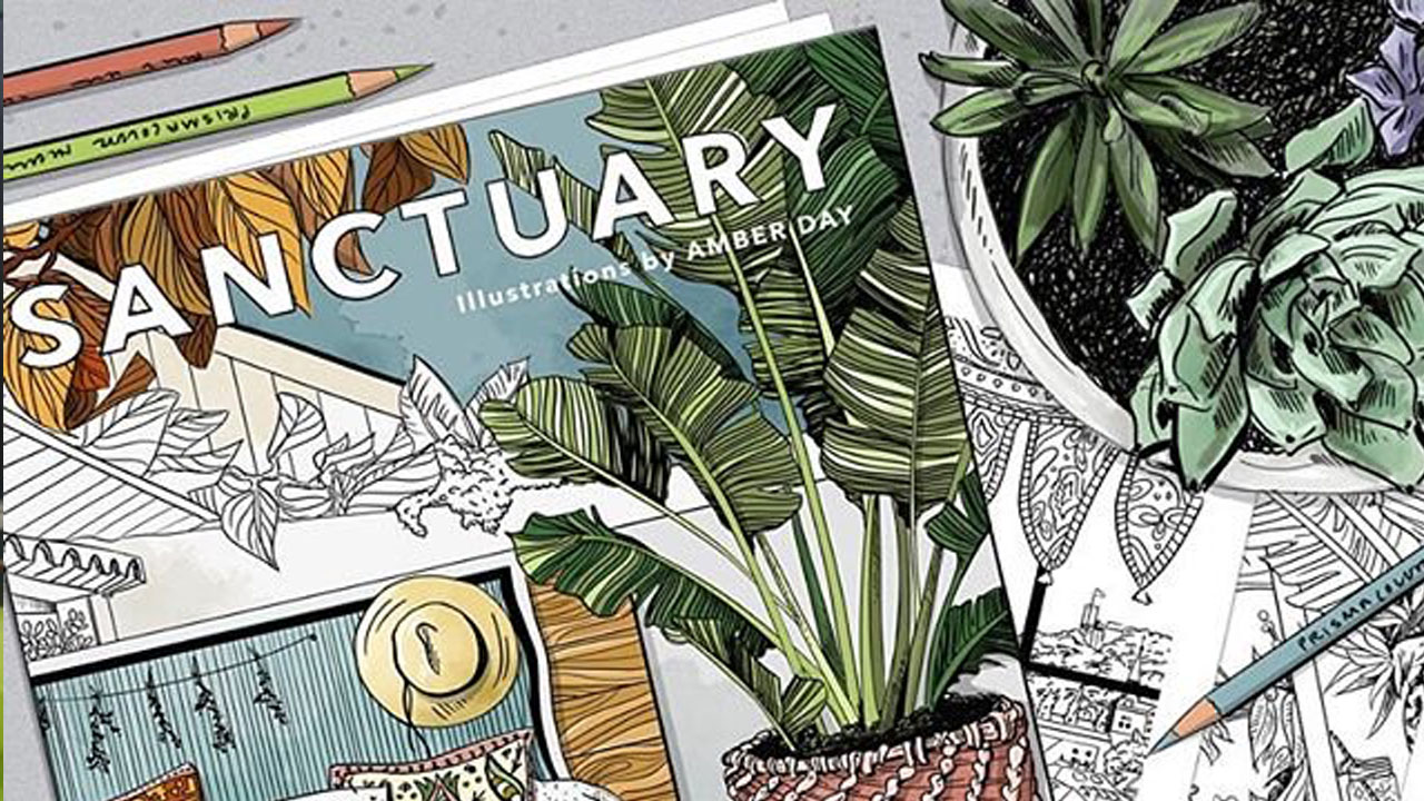 Visual Communications Grad Amber Day Releases Interior Design Coloring Book 