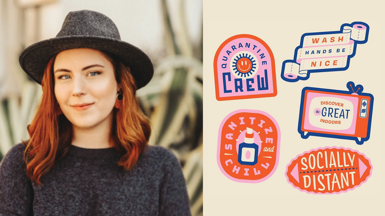 Grad and Illustrator Chloe White Creates Humorous Badges as a Way to Connect
