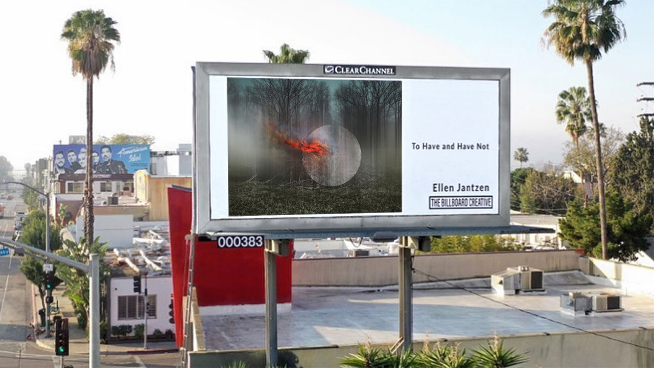FIDM Grad Ellen Jantzen’s Artwork is Displayed as a Billboard on Fairfax Avenue in Los Angeles