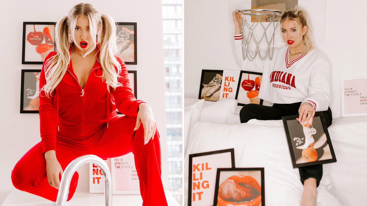 Two portraits of FIDM Graduate and Influencer Taylor King