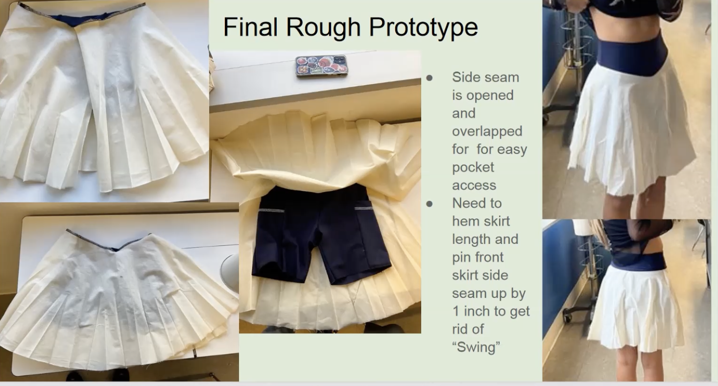 final rough prototype by FIDM Student Ariana Barragan