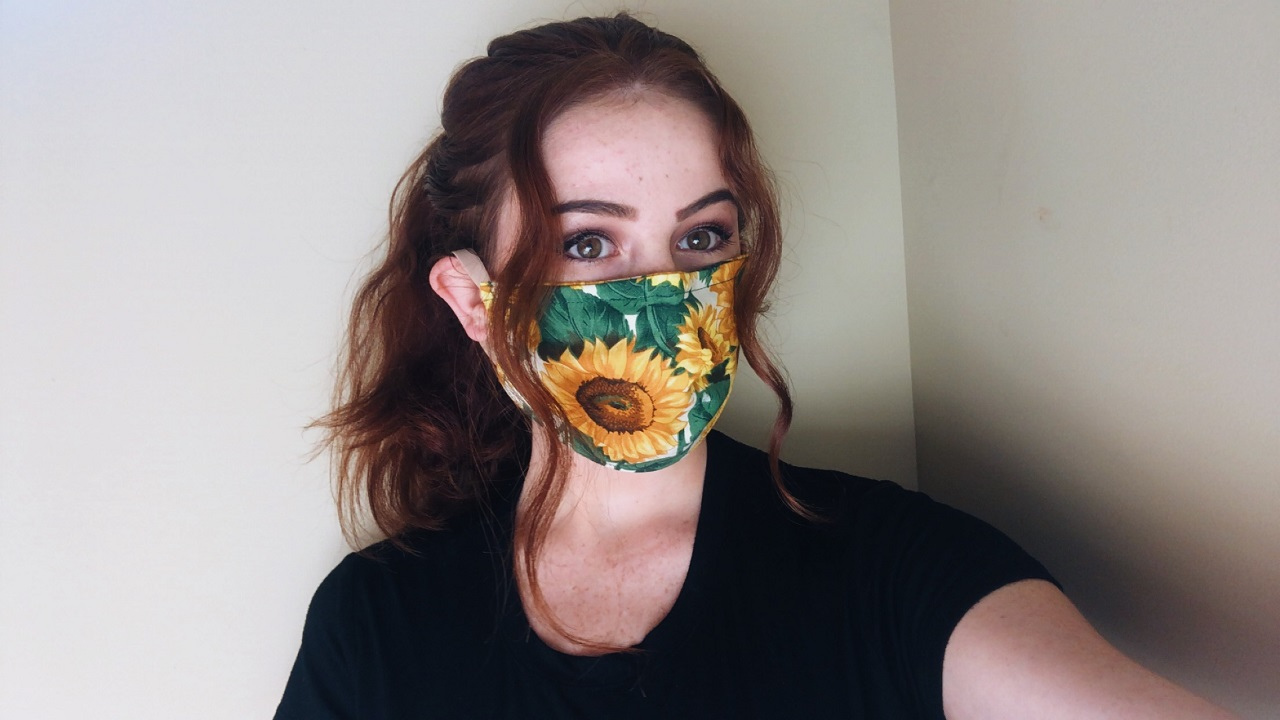 Student Kayla Fitzpatrick Donates Homemade Face Masks to Nursing Homes and Clinics Around Los Angeles