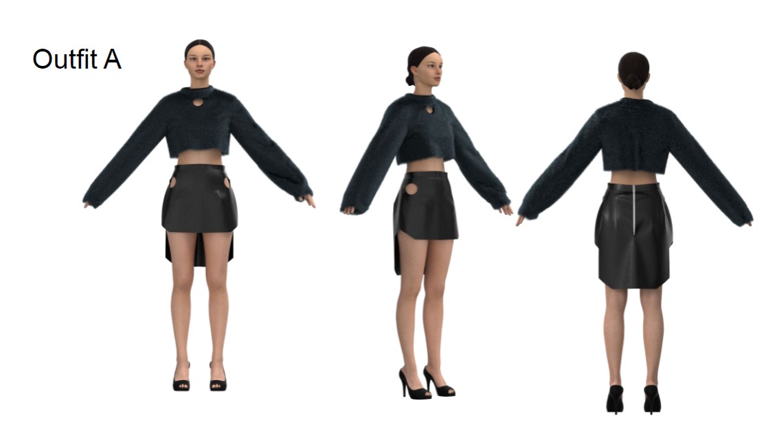 FIDM Student Fernando Higuera fashion designs in CLO 3D software