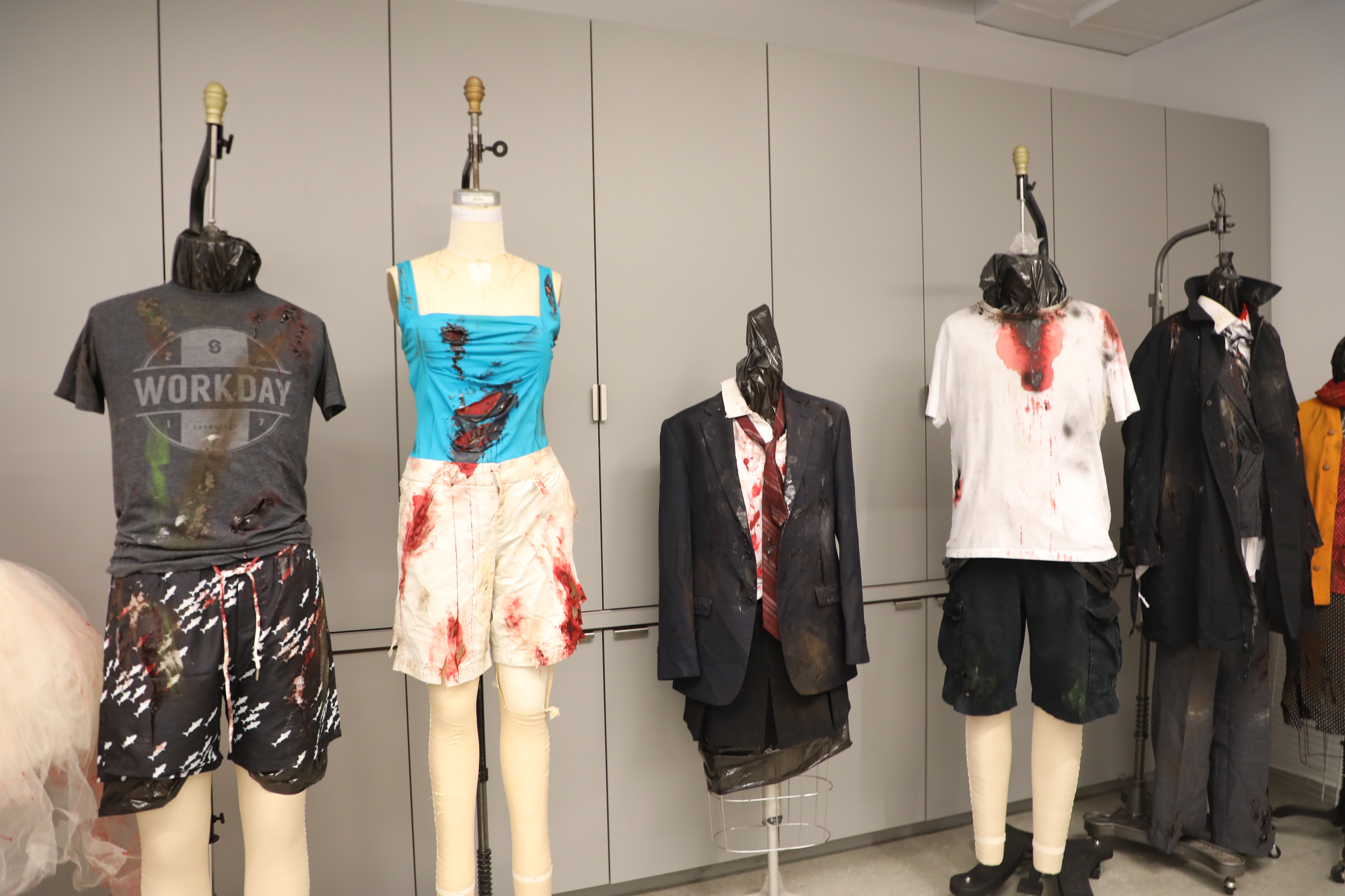 several zombie costumes