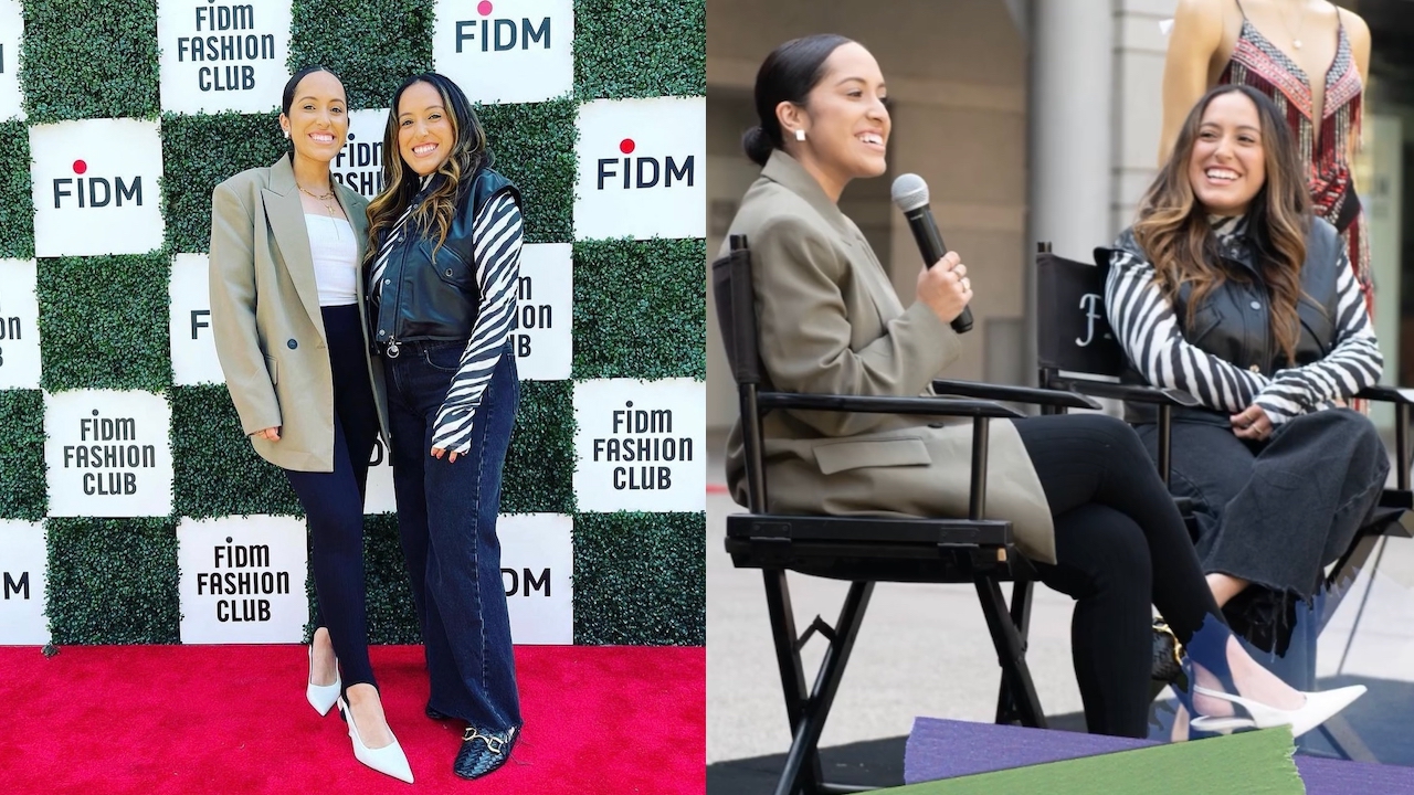Sisters and FIDM Grads Ashley and Brittany Guereque appear at FIDM Fashion Club Day