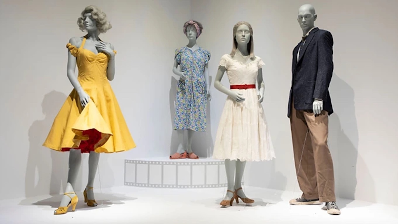Costumes on display from the Art of Costume Design in Film exhibition