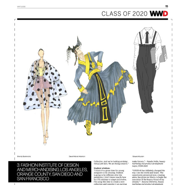 FIDM Featured in Women’s Wear Daily Cover Story