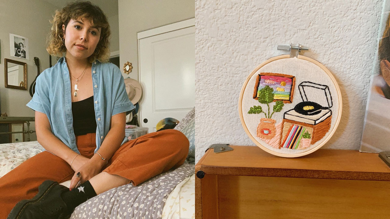 Grad Launches Handmade Embroidery Art Business
