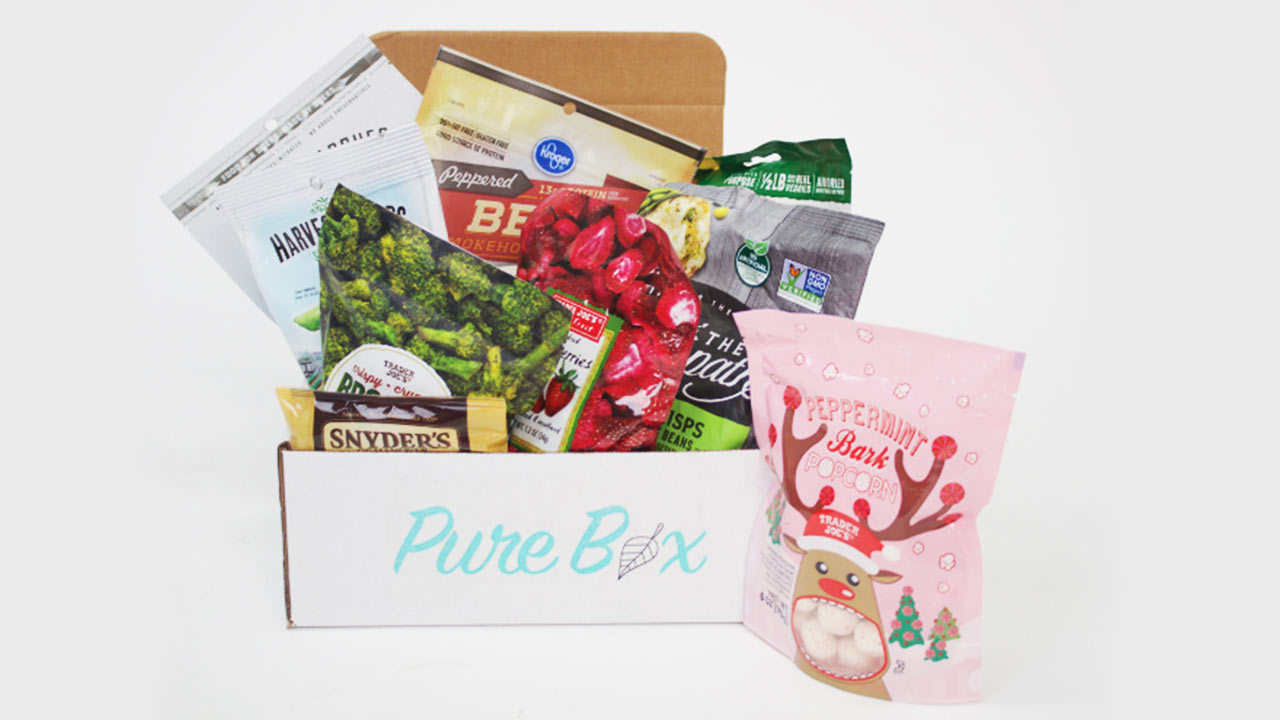 "Pure Box" with assorted food packages