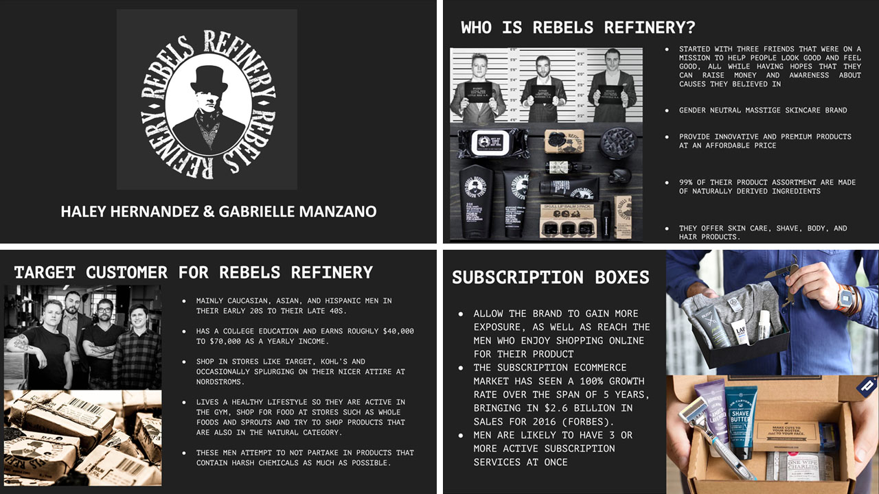 Student project for Rebel Refinery